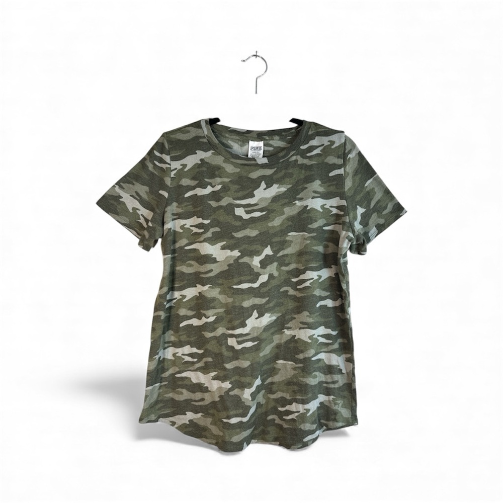 PINK Victoria's Secret Green Camo Tee